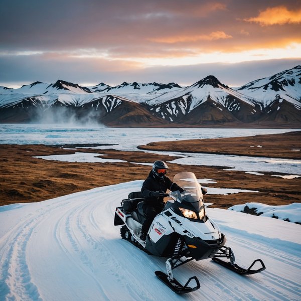Où séjourner pour des vacances en Islande avec des excursions en motoneige et des bains chauds naturels?